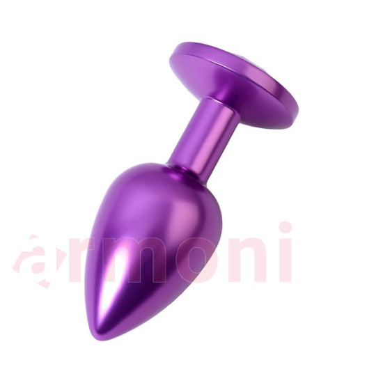 Metal Anal Tıkaç ve Tapa Lazer Kesim Mor Renkli Küçük Boy Metal Anal Tıkaç ve Tapa Lazer Kesim Mor Renkli Küçük Boy