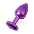 Metal Anal Tıkaç ve Tapa Lazer Kesim Mor Renkli Küçük Boy Metal Anal Tıkaç ve Tapa Lazer Kesim Mor Renkli Küçük Boy