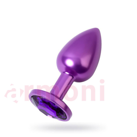 Metal Anal Tıkaç ve Tapa Lazer Kesim Mor Renkli Küçük Boy Metal Anal Tıkaç ve Tapa Lazer Kesim Mor Renkli Küçük Boy