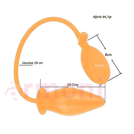 Şişirilerek Ayarlanabilir Anal Tapa Pumpn Play Plug Unisex Şişirilerek Ayarlanabilir Anal Tapa Pumpn Play Plug Unisex