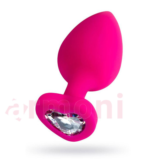 Diamond Heart Silikon Anal Tapa ve Tıkaç Pembe Diamond Heart Silikon Anal Tapa ve Tıkaç Pembe
