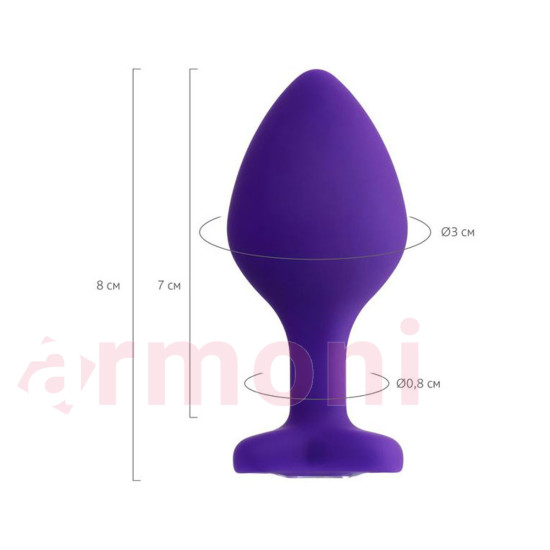 Silikon Anal Tapa ve Tıkaç Diamond Heart Mavi Silikon Anal Tapa ve Tıkaç Diamond Heart Mavi