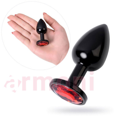 Lazer Kesim Siyah Metal Anal Tapa ve Anal Tıkaç