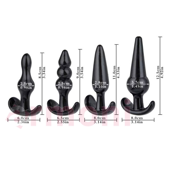 Anal Tapa Anal Açıcı ve Anal Tıkaç 4lü Set Anal Tapa Anal Açıcı ve Anal Tıkaç 4lü Set