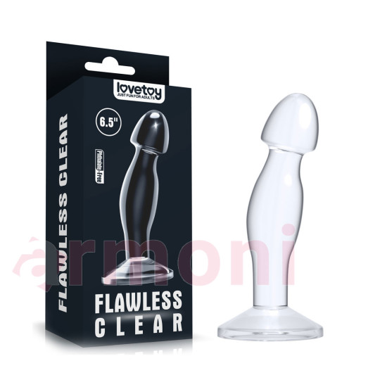 Flawless Şeffaf Prostat ve G Noktası Masaj için Plug Flawless Şeffaf Prostat ve G Noktası Masaj için Plug