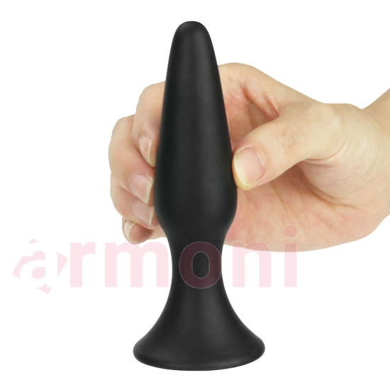 Yumuşak Vantuzlu Anal Plug BLACK Yumuşak Vantuzlu Anal Plug BLACK