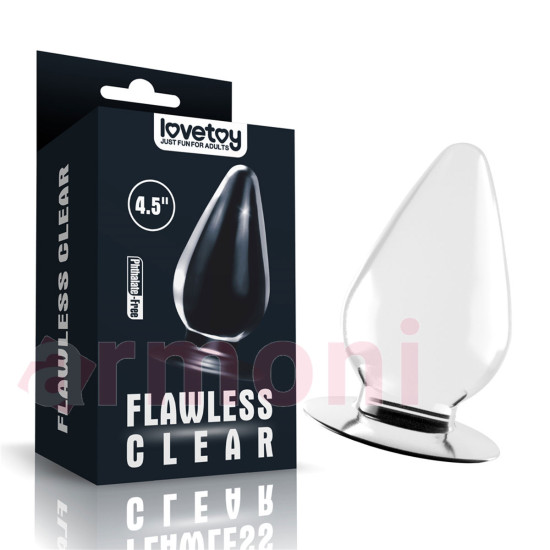 Shameless Clear Series Şeffaf Anal Plug – Esnek - Extra Kalın