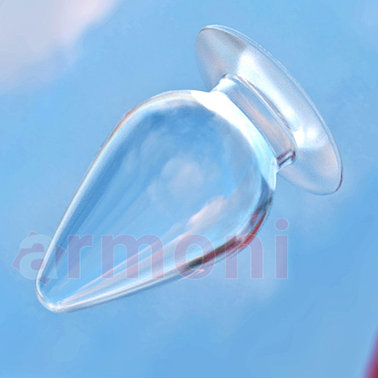 Shameless Clear Series Şeffaf Anal Plug – Esnek - Extra Kalın