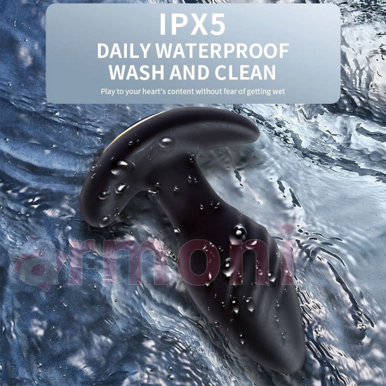 Telefon Kontrollü, Döner Başlı Anal Plug – 10 Modlu, Uzak Erişim Prostat Masaj Telefon Kontrollü, Döner Başlı Anal Plug – 10 Modlu, Uzak Erişim Prostat Masaj