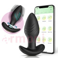 Telefon Kontrollü, Döner Başlı Anal Plug – 10 Modlu, Uzak Erişim Prostat Masaj Telefon Kontrollü, Döner Başlı Anal Plug – 10 Modlu, Uzak Erişim Prostat Masaj