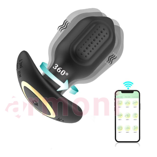 Telefon Kontrollü, Döner Başlı, Titreşimli Anal Tapa – 10 Fonksiyonlu, Uzak Mesafe Kontrol Telefon Kontrollü, Döner Başlı, Titreşimli Anal Tapa – 10 Fonksiyonlu, Uzak Mesafe Kontrol