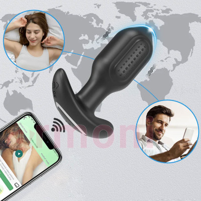 Telefon Kontrollü, Döner Başlı, Titreşimli Anal Tapa – 10 Fonksiyonlu, Uzak Mesafe Kontrol Telefon Kontrollü, Döner Başlı, Titreşimli Anal Tapa – 10 Fonksiyonlu, Uzak Mesafe Kontrol