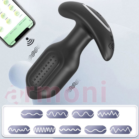 Telefon Kontrollü, Döner Başlı, Titreşimli Anal Tapa – 10 Fonksiyonlu, Uzak Mesafe Kontrol Telefon Kontrollü, Döner Başlı, Titreşimli Anal Tapa – 10 Fonksiyonlu, Uzak Mesafe Kontrol