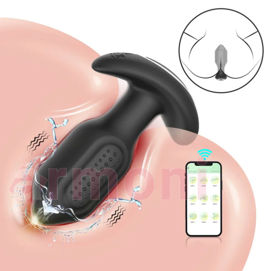 Telefon Kontrollü, Döner Başlı, Titreşimli Anal Tapa – 10 Fonksiyonlu, Uzak Mesafe Kontrol Telefon Kontrollü, Döner Başlı, Titreşimli Anal Tapa – 10 Fonksiyonlu, Uzak Mesafe Kontrol