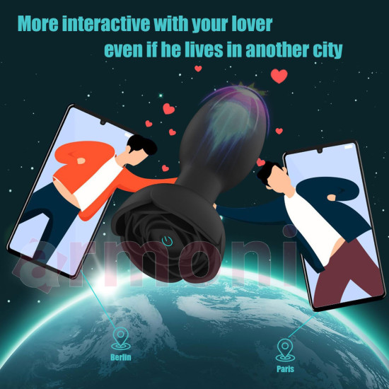 Şarjlı APP Kontrollü, Döner Kafalı, 10 Mod Titreşimli Silikon Anal Plug Şarjlı APP Kontrollü, Döner Kafalı, 10 Mod Titreşimli Silikon Anal Plug