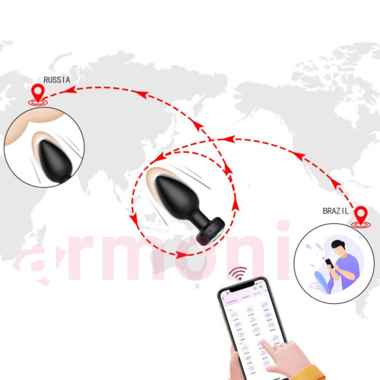 Telefon Kontrollü, 10 Fonksiyonlu, Şarjlı ve Su Geçirmez Titreşimli Anal Plug Telefon Kontrollü, 10 Fonksiyonlu, Şarjlı ve Su Geçirmez Titreşimli Anal Plug