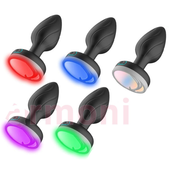 LED Işıklı 9 Renk, Şarjlı, Telefon Kontrollü, Silikon Anal Tapa – Su Geçirmez LED Işıklı 9 Renk, Şarjlı, Telefon Kontrollü, Silikon Anal Tapa – Su Geçirmez