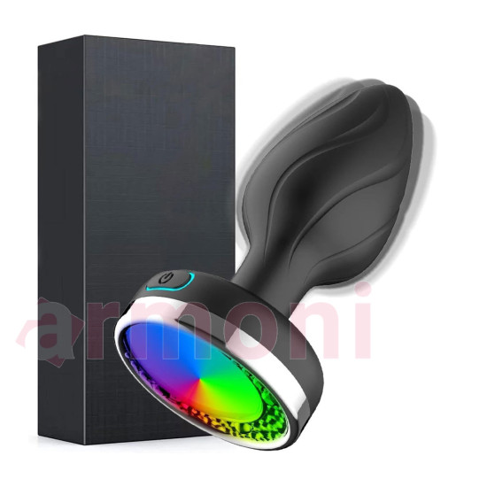 LED Işıklı 9 Renk, Şarjlı, Telefon Kontrollü, Silikon Anal Tapa – Su Geçirmez LED Işıklı 9 Renk, Şarjlı, Telefon Kontrollü, Silikon Anal Tapa – Su Geçirmez