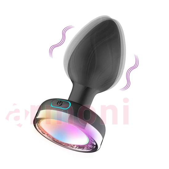 LED Işıklı 9 Renk, Şarjlı, Telefon Kontrollü, Silikon Anal Tapa – Su Geçirmez LED Işıklı 9 Renk, Şarjlı, Telefon Kontrollü, Silikon Anal Tapa – Su Geçirmez