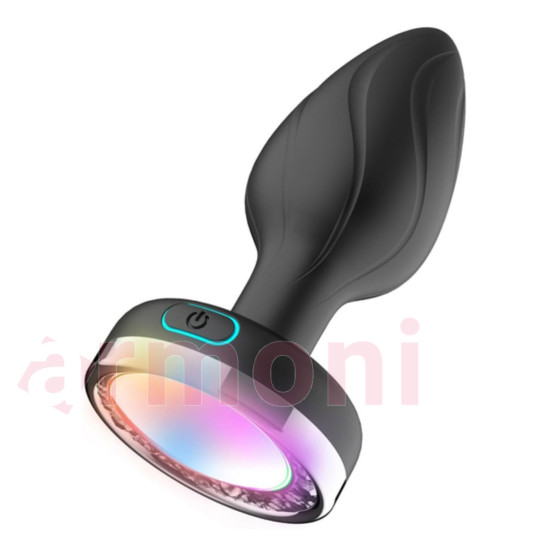 LED Işıklı 9 Renk, Şarjlı, Telefon Kontrollü, Silikon Anal Tapa – Su Geçirmez LED Işıklı 9 Renk, Şarjlı, Telefon Kontrollü, Silikon Anal Tapa – Su Geçirmez
