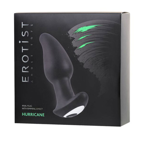 Erotist Hurricane Titreşimli Anal Tapa – Şarjlı, Döner Toplu Prostat Masaj Aparatı