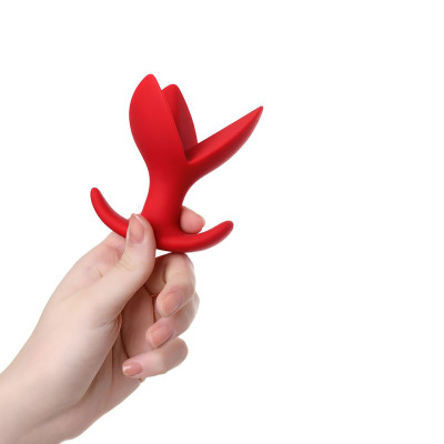 Genişleyen 3 Çatallı Hazırlayıcı Anal Tapa ve Tıkaç Flower