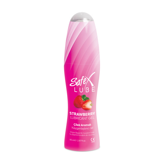 Çilek Aromalı Kayganlaştırıcı Jel Safex Lube 85 ml Çilek Aromalı Kayganlaştırıcı Jel Safex Lube 85 ml