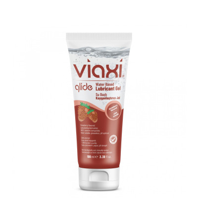 Çilekli Kayganlaştırıcı Jel Viaxi Glide 100 ml