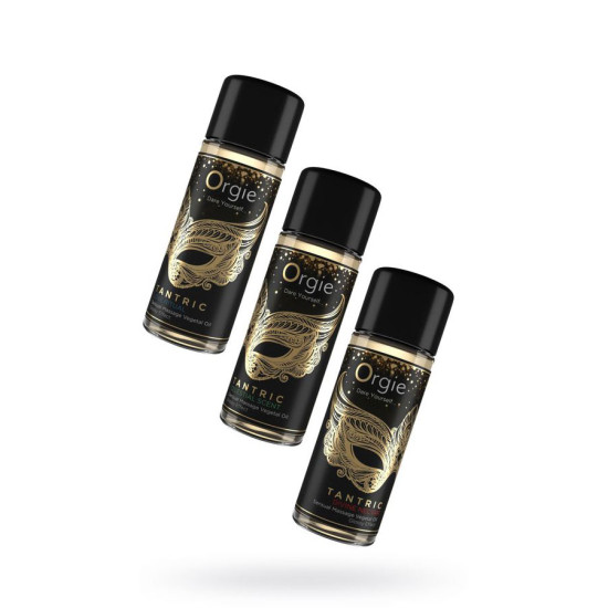 Orgie Tantric Mini Size Collection Çiftler İçin Sensuel Masaj Yağı Seti 3 Adet 30 ml