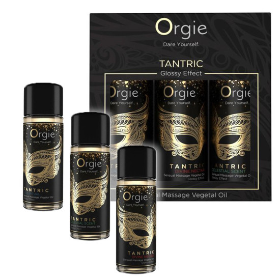 Orgie Tantric Mini Size Collection Çiftler İçin Sensuel Masaj Yağı Seti 3 Adet 30 ml