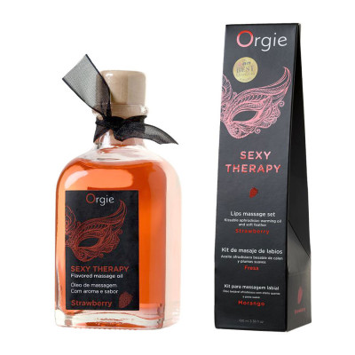 Sexy Therapy Strawberry Çilek Aromalı Uyarıcı ve Canlandırıcı Masaj Yağı 100 ml