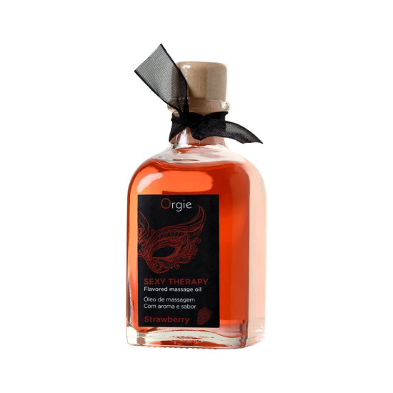 Sexy Therapy Strawberry Çilek Aromalı Uyarıcı ve Canlandırıcı Masaj Yağı 100 ml