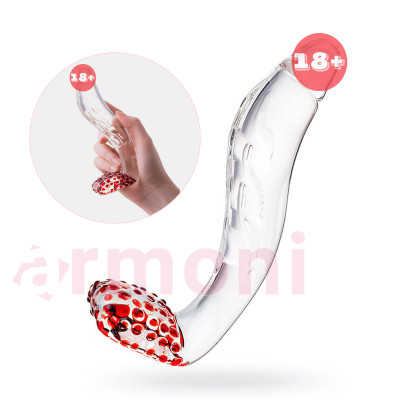 Cam Yapıya Sahip, Çift Uyarıcılı Sexus Glass Dildo