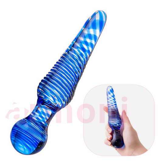 Temperli Camdan İmal Çift Taraflı Cam Dildo Sexus Glass