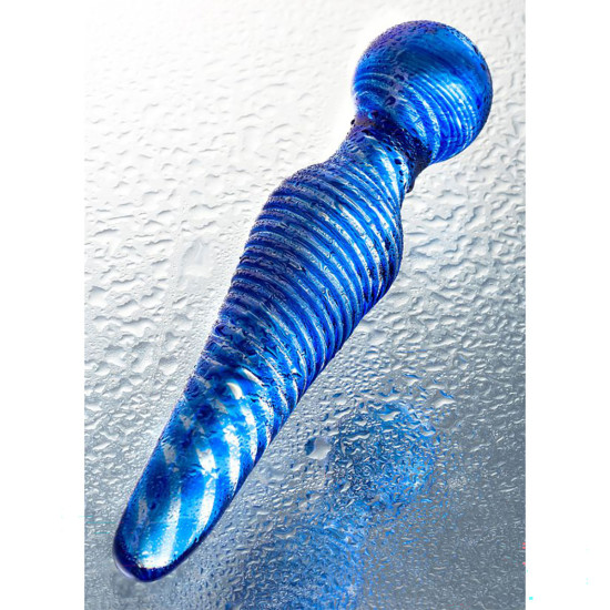 Temperli Camdan İmal Çift Taraflı Cam Dildo Sexus Glass