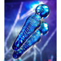 Temperli Camdan İmal Çift Taraflı Cam Dildo Sexus Glass