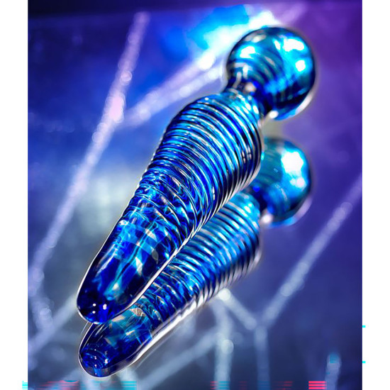 Temperli Camdan İmal Çift Taraflı Cam Dildo Sexus Glass