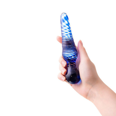 Temperli Camdan İmal Çift Taraflı Cam Dildo Sexus Glass