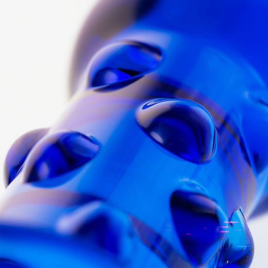 Saplı Vajinal Anal Kullanıma Uygum Cam Dildo