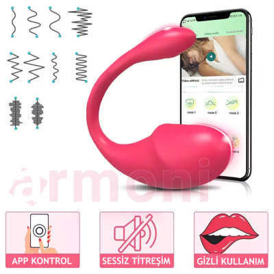 Telefon Kontrollü Şarjlı Giyilebilir Yumurta Vibratör