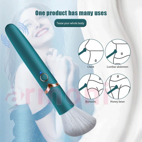Makeup Brush Vibrator 2’si 1 Arada G Noktası ve Klitoral Masaj Aleti Makeup Brush Vibrator 2’si 1 Arada G Noktası ve Klitoral Masaj Aleti