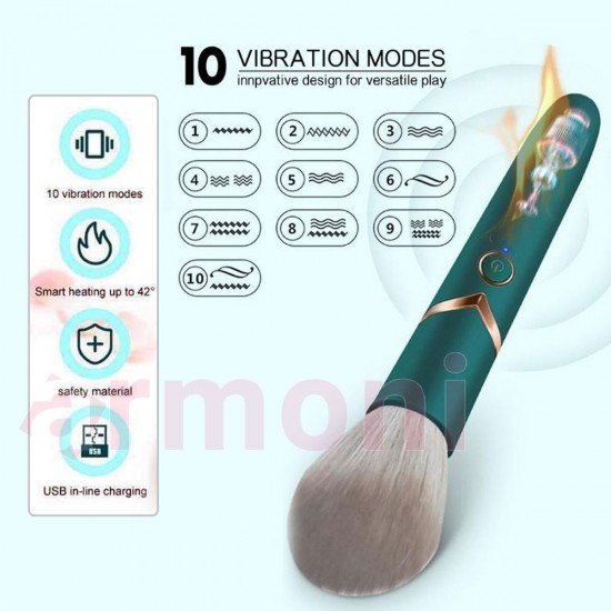 Makeup Brush Vibrator 2’si 1 Arada G Noktası ve Klitoral Masaj Aleti Makeup Brush Vibrator 2’si 1 Arada G Noktası ve Klitoral Masaj Aleti