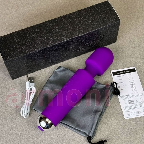 28 Modlu Su Geçirmez Şarjlı Wand Vibratör – Sessiz ve Güçlü Masaj