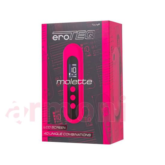 Euroteq Molette  LCD Ekranlı - 40 Kombinasyon - Uç Titreşimli Klitoris Vakum - Stimulator