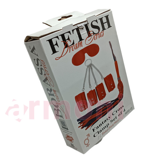 Fetish 3lü Set - Kırbaç, El Ayak 4lü Kelepçe ve Göz Bandı Fetish 3lü Set - Kırbaç, El Ayak 4lü Kelepçe ve Göz Bandı
