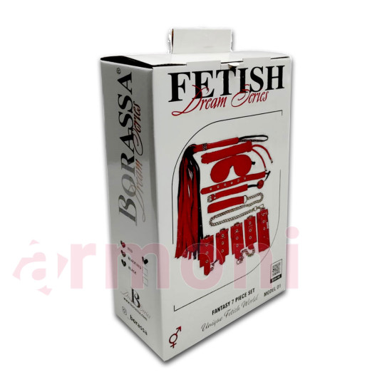7 Parçalı Lüks Set Fetiş Fantezi Serisi Kırmızı 7 Parçalı Lüks Set Fetiş Fantezi Serisi Kırmızı