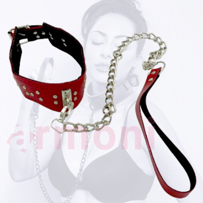Zincirli Boyun Tasması Fetish Fantasy Kırmızı Zincirli Boyun Tasması Fetish Fantasy Kırmızı