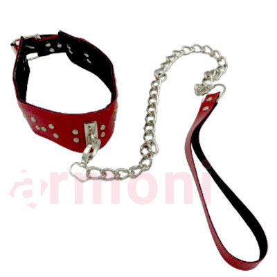 Zincirli Boyun Tasması Fetish Fantasy Kırmızı Zincirli Boyun Tasması Fetish Fantasy Kırmızı