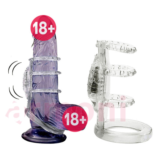 Titreşimli Penis Kafesi ve Orgazm Halkası Titreşimli Penis Kafesi ve Orgazm Halkası