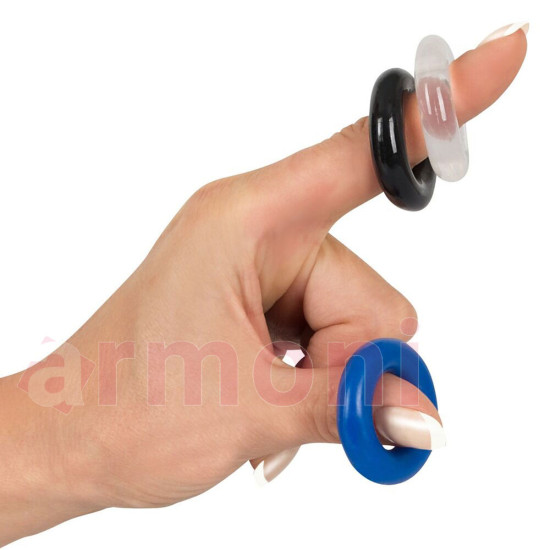 Termoplastikten İmal 3lü Penis Ereksiyon Halkası Termoplastikten İmal 3lü Penis Ereksiyon Halkası